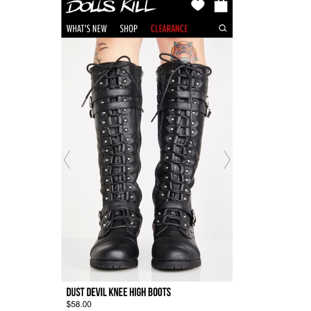 Dust Devil Knee High Boots 🤩 by Dollskill